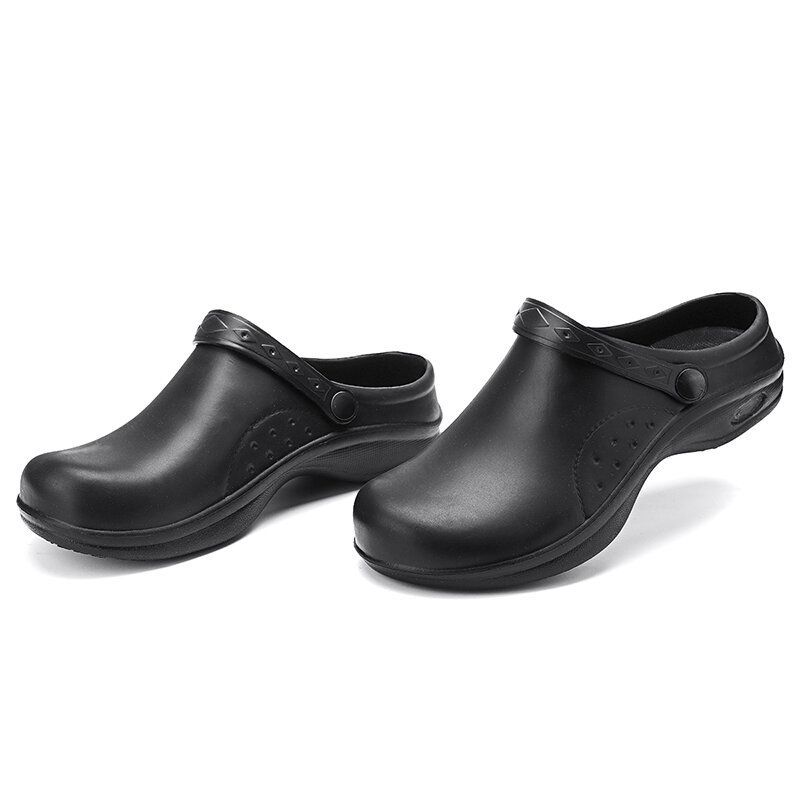 Mujeres Enfermería Médica Cocina Chef Slip On Slingback Shoes Flats