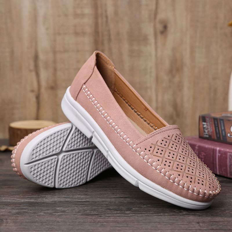 Mujeres Hollow Comfy Massage Soft Sole Casual Flats