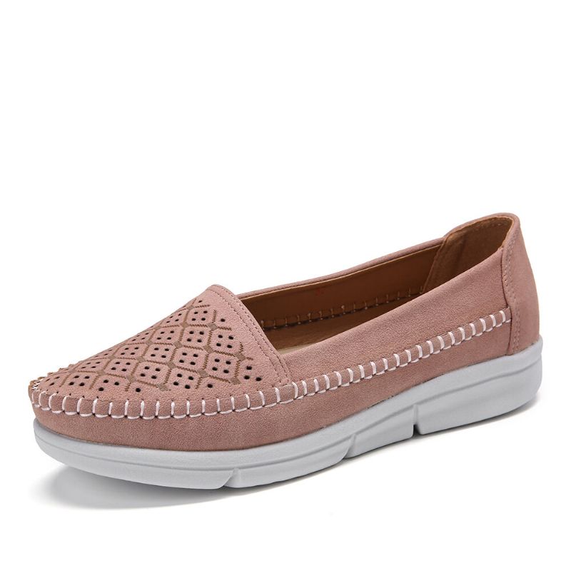 Mujeres Hollow Comfy Massage Soft Sole Casual Flats