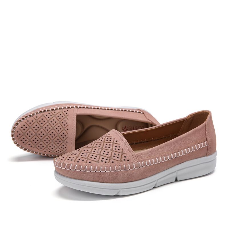 Mujeres Hollow Comfy Massage Soft Sole Casual Flats