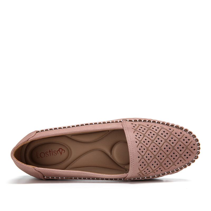 Mujeres Hollow Comfy Massage Soft Sole Casual Flats