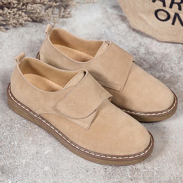 Mujeres Hook Loop Suede Lazy Casual Flats