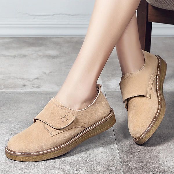 Mujeres Hook Loop Suede Lazy Casual Flats