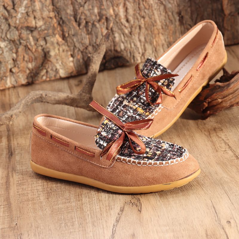 Mujeres Mariposa Nudo Decoración Pequeña Fragancia Viento Cómodo Transpirable Casual Slip On Mocasines