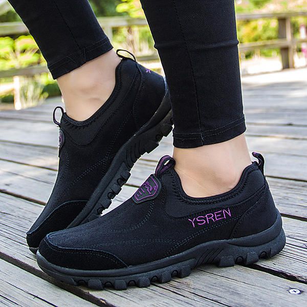 Zapatillas De Deporte Planas Suaves Y Transpirables Informales Al Aire Libre Para Mujer