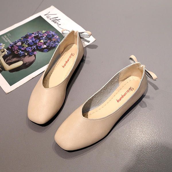 Zapatos De Mujer Bowknot Soft Casual Flats