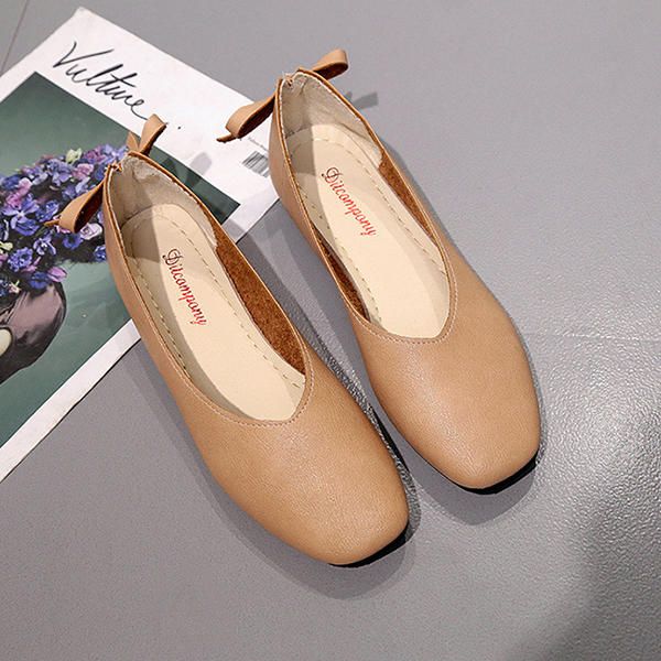 Zapatos De Mujer Bowknot Soft Casual Flats