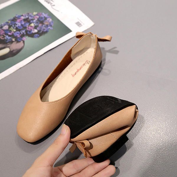 Zapatos De Mujer Bowknot Soft Casual Flats