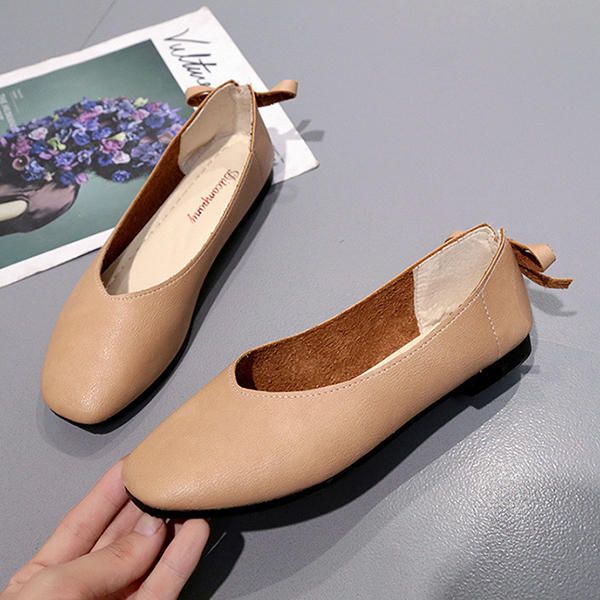 Zapatos De Mujer Bowknot Soft Casual Flats