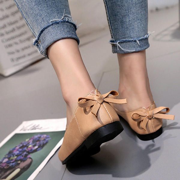 Zapatos De Mujer Bowknot Soft Casual Flats