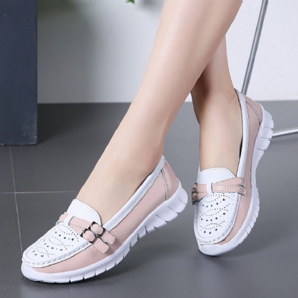 Zapatos Planos Casuales Antideslizantes Para Mujeres Que Caminan Holow