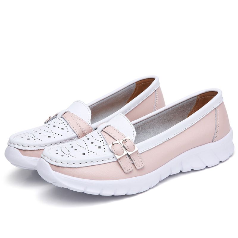 Zapatos Planos Casuales Antideslizantes Para Mujeres Que Caminan Holow