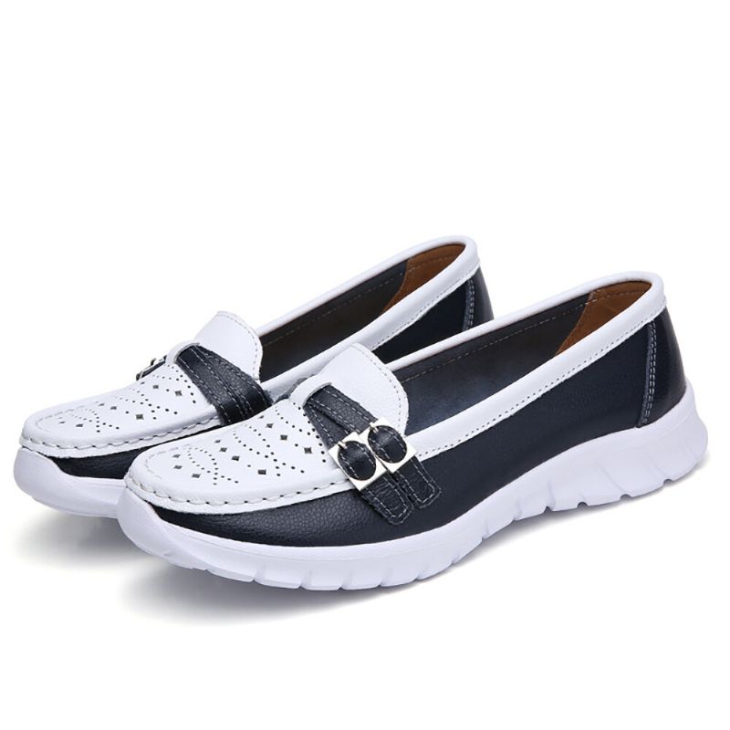 Zapatos Planos Casuales Antideslizantes Para Mujeres Que Caminan Holow