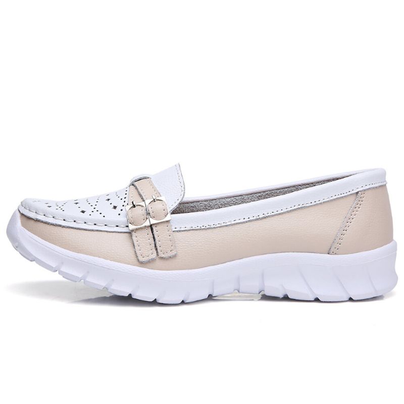 Zapatos Planos Casuales Antideslizantes Para Mujeres Que Caminan Holow