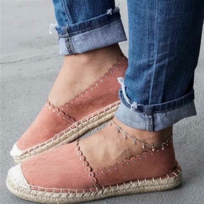 Zapatos Planos Casuales Cómodos Y Transpirables De Alpargatas Para Mujer