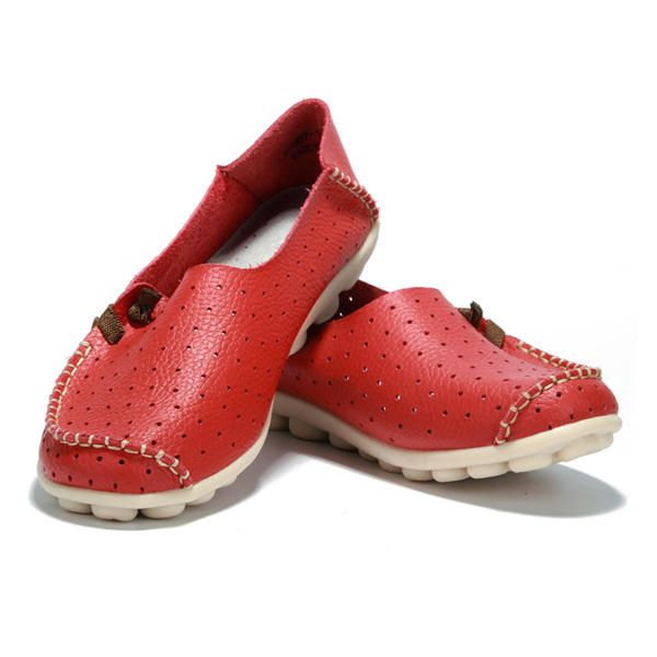 Zapatos Planos Casuales De Mujer De Gran Tamaño Slip On Ballerina Flats Hollow Out Flat Mocasines