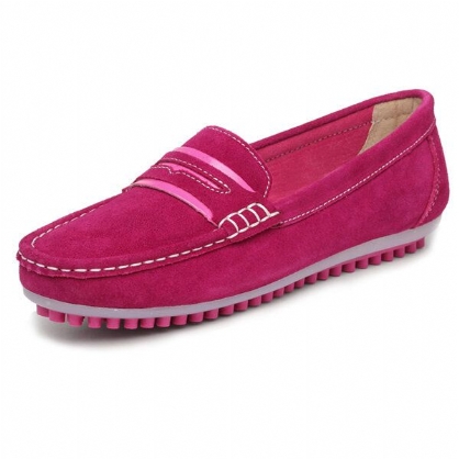 Zapatos Planos Casuales Para Mujer Zapatos Planos De Color Mocasines Con Punta Redonda