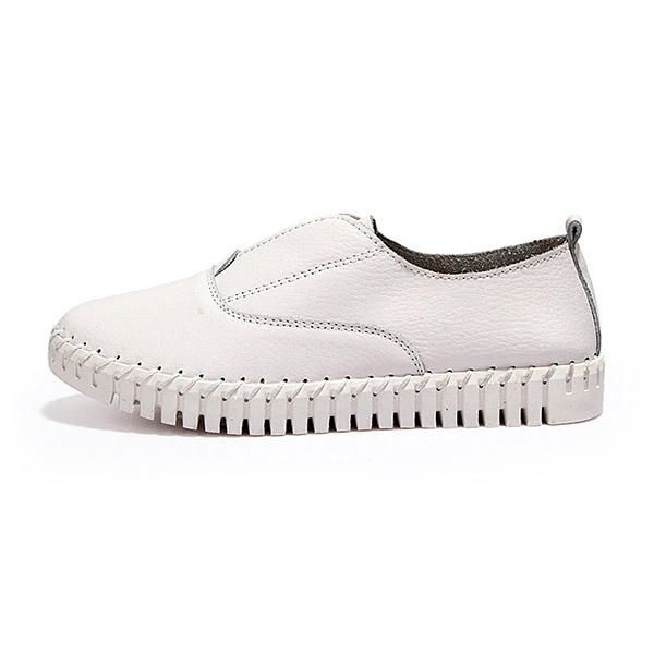 Zapatos Planos Casuales De Primavera Para Mujer Zapatos De Suela Suave Con Punta Puntiaguda Mocasines Planos Sin Cordones