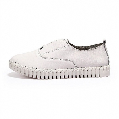 Zapatos Planos Casuales De Primavera Para Mujer Zapatos De Suela Suave Con Punta Puntiaguda Mocasines Planos Sin Cordones