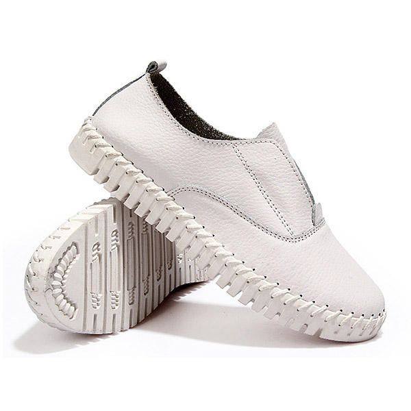 Zapatos Planos Casuales De Primavera Para Mujer Zapatos De Suela Suave Con Punta Puntiaguda Mocasines Planos Sin Cordones