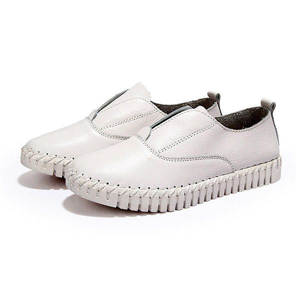 Zapatos Planos Casuales De Primavera Para Mujer Zapatos De Suela Suave Con Punta Puntiaguda Mocasines Planos Sin Cordones