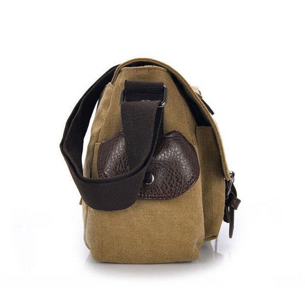 Bolsa De Hombreajero De Lona Informal Para Hombre Hombro De Viaje