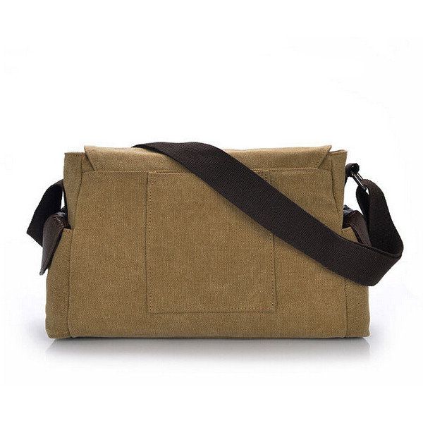 Bolsa De Hombreajero De Lona Informal Para Hombre Hombro De Viaje