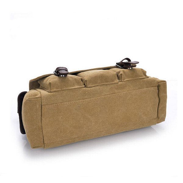 Bolsa De Hombreajero De Lona Informal Para Hombre Hombro De Viaje