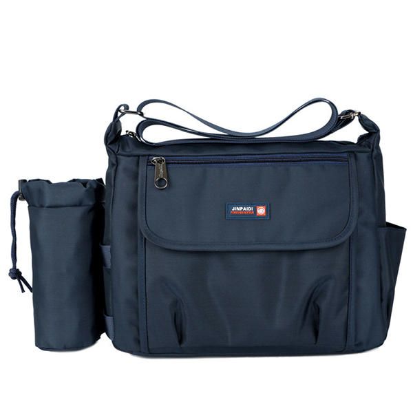 Bolsa De Hombreajero De Nailon Para Hombre Bolsa De Viaje Informal Con Soporte Para Botella De Agua Desmontable