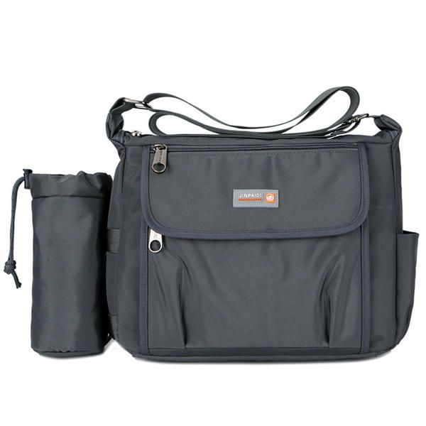 Bolsa De Hombreajero De Nailon Para Hombre Bolsa De Viaje Informal Con Soporte Para Botella De Agua Desmontable