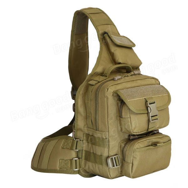 Bolsa De Hombreajero Táctica Para Hombres Al Aire Libre Paquete De Pecho De Camuflaje