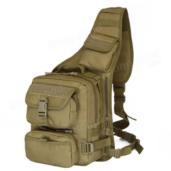 Bolsa De Hombreajero Táctica Para Hombres Al Aire Libre Paquete De Pecho De Camuflaje