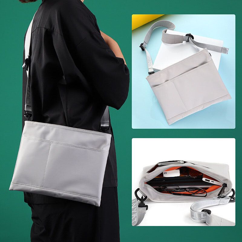 Bolso Bandolera Al Aire Libre Impermeable Antirrobo Multibolsillos Ligero Para Hombre