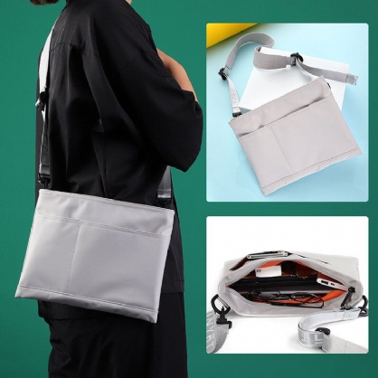 Bolso Bandolera Al Aire Libre Impermeable Antirrobo Multibolsillos Ligero Para Hombre