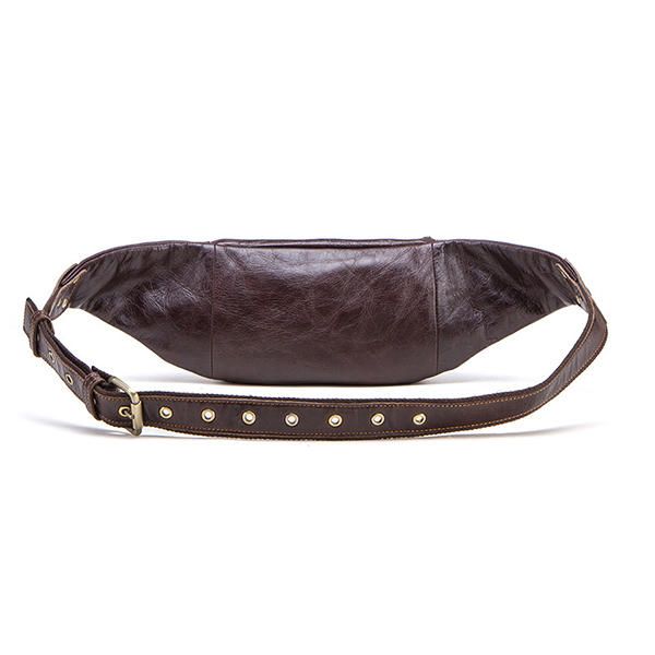 Bolso Bandolera Casual Al Aire Libre De Cuero Genuino Para Hombre Bolso De Cintura Vintage