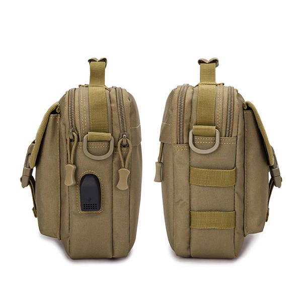 Bolso Bandolera Casual De Camuflaje Táctico De Lona Nueva Para Hombre