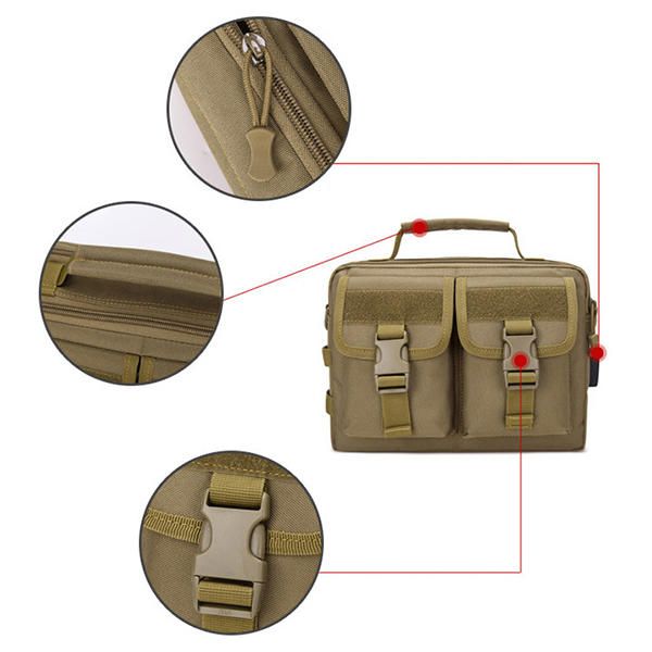 Bolso Bandolera Casual De Camuflaje Táctico De Lona Nueva Para Hombre