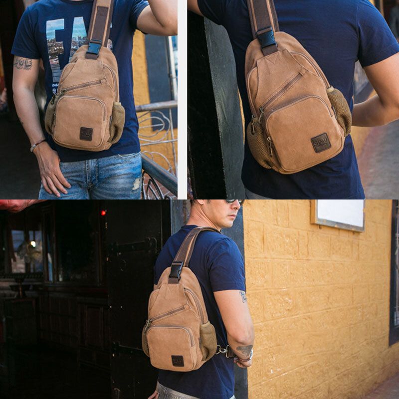 Bolso Bandolera Casual Vintage Para Hombre Para Viajes Al Aire Libre