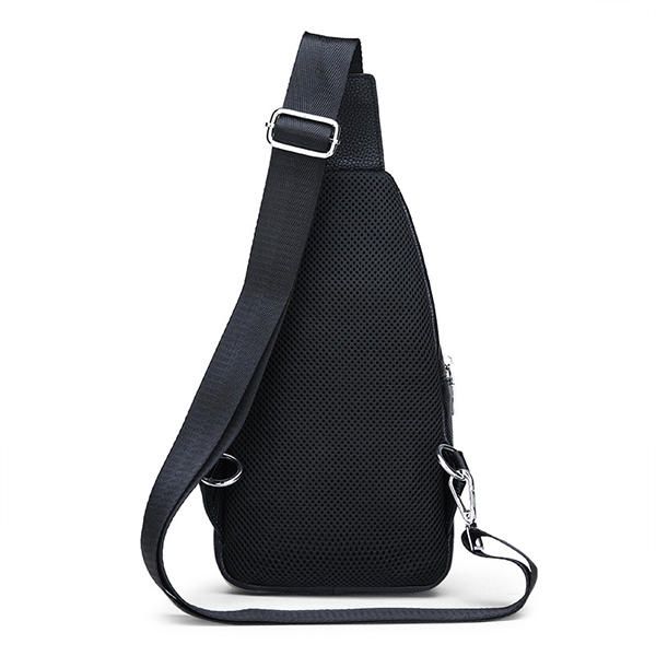 Bolso Bandolera De Cuero Genuino Para Hombre