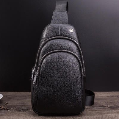 Bolso Bandolera De Cuero Genuino Para Negocios De Gran Capacidad