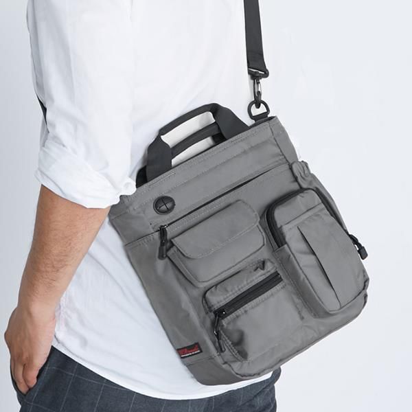 Bolso Bandolera De Gran Capacidad De Nailon Para Hombre Bolso Multifuncional Para Portátil De Negocios Con Tableta