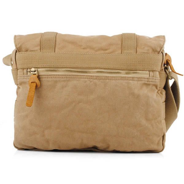 Bolso Bandolera Grande De Piel De Vaca De Lona Informal Para Hombre