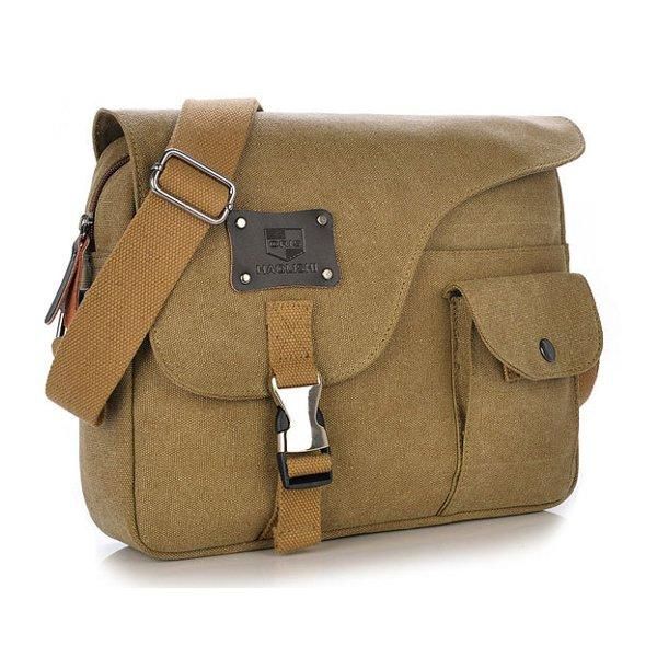 Bolso Bandolera De Hombro De Hombreajero Al Aire Libre De Lona Vintage Para Hombre