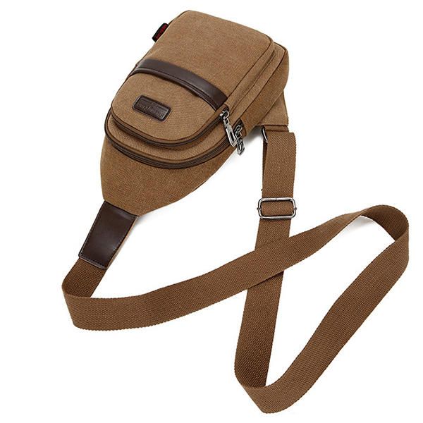 Bolso Bandolera Informal De Lona Para Hombre Bolso Bandolera Ciclismo Al Aire Libre Senderismo Sling Bag