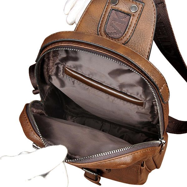 Bolso Bandolera Informal De Negocios De Cuero Pu Para Hombres Bolso Bandolera Para Ocio