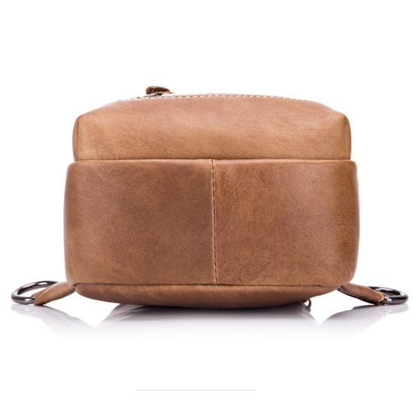 Bolso Bandolera Informal De Negocios De Gran Oferta De Cuero Genuino Para Hombre