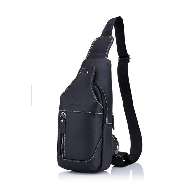 Bolso Bandolera Informal De Negocios De Gran Oferta De Cuero Genuino Para Hombre