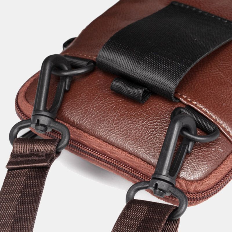 Bolso Bandolera Informal Para Hombre Bolso Para Teléfono Bolso Multibolsillos Bolso Diario Al Aire Libre