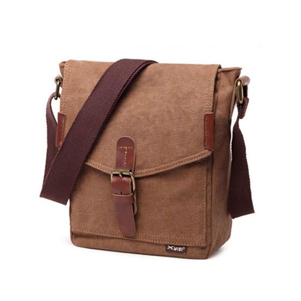 Bolso Bandolera De Lona Para Hombre