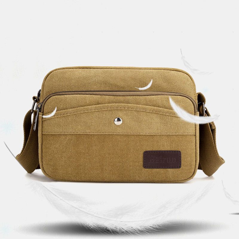 Bolso Bandolera De Lona Para Hombre Para Exteriores